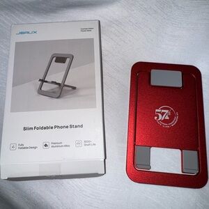SORORITY ONLY Red Slim Foldable Phone Stand convention holder